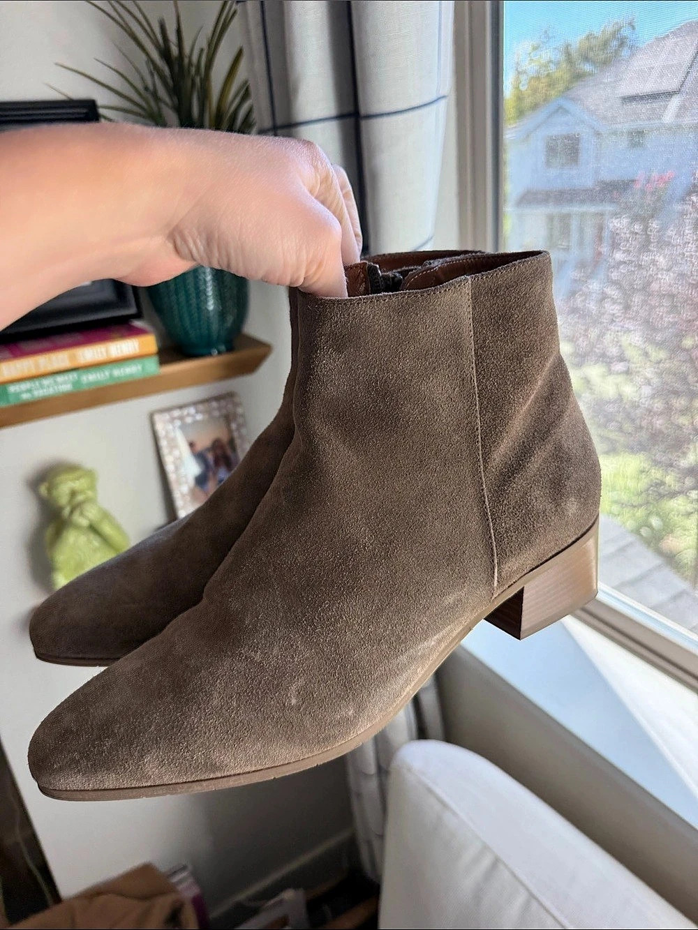 Aquatalia Maryann Weatherproof Suede Bootie Brown